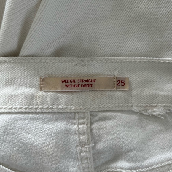 LEVI’S Wedgie Straight jeans white Size 25 - Picture 2 of 3